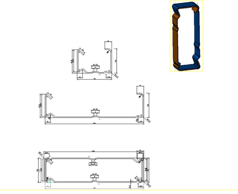 APPLICATION of Box Beam Roll Forming Machine